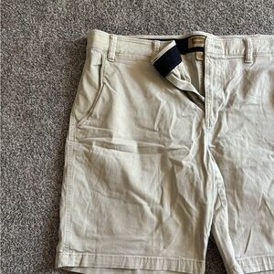 2 PAIRS The Foundry Supply Co. Men's Beige Flat Front Shorts